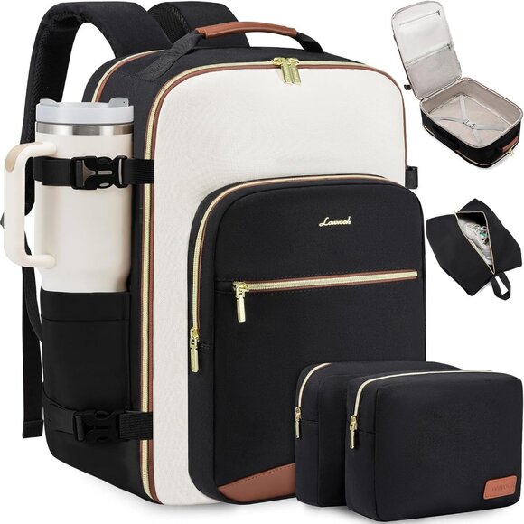 Large Travel Backpack for Women & Men, 40L Carry on Backpack for Airplanes, TSA